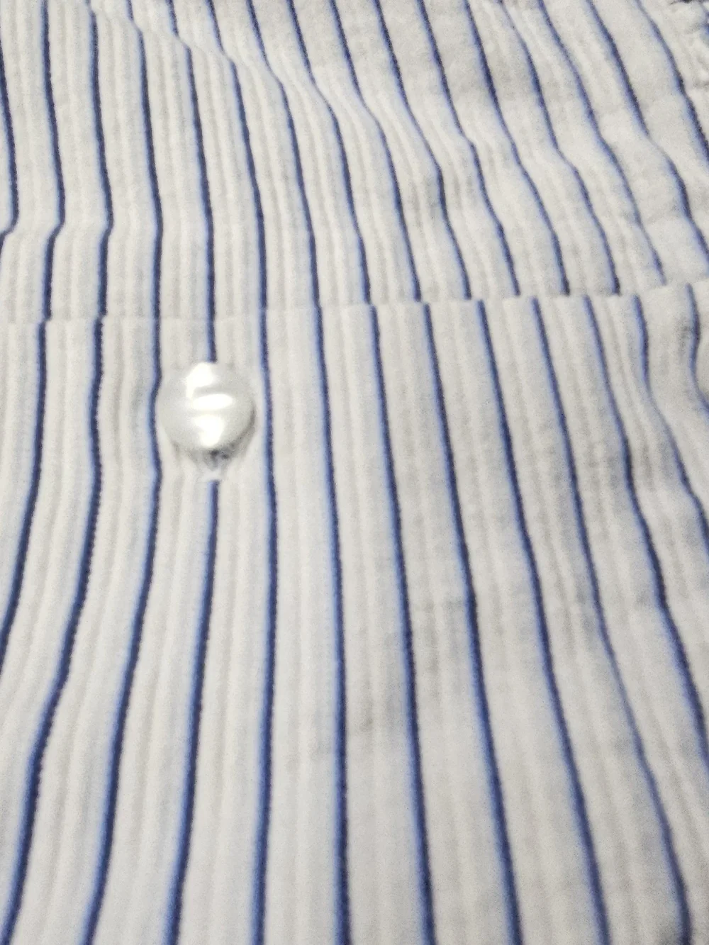 Ralph Lauren White Dress with Thin Navy Stripes - Sleeveless Casual